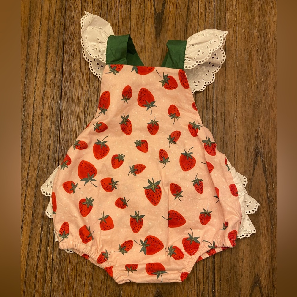 Strawberry Bubble Romper